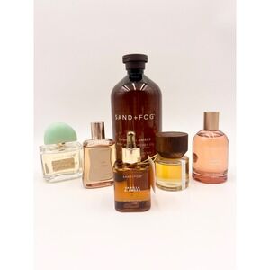 Sand + Fog Vanilla & Amber Fragrance Set Body Wash Perfume Oil Hair Mist 6pc NEW